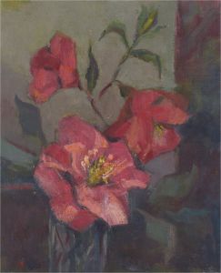 Barbara Doyle (b.1917) - Contemporary Oil, Pink Peonies