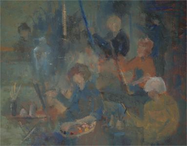 Barbara Doyle (b.1917) - 20th Century Oil, Painting Class