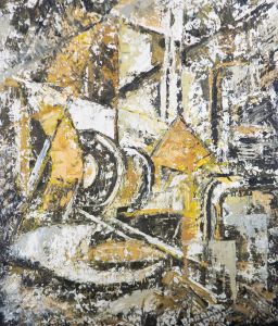 Barbara Doyle (b.1917) - Contemporary Oil, Yellow Abstract