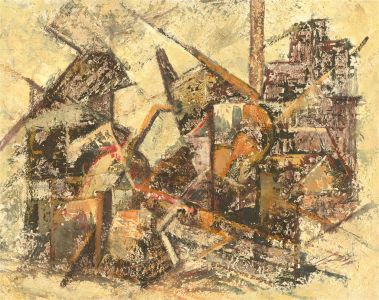 Barbara Doyle (b.1917) - 1974 Oil, Industry