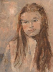 Barbara Doyle (b.1917) - Contemporary Oil, Young Girl Study