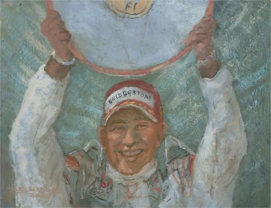 Barbara Doyle (b.1917) - 2008 Oil, Happy Hamilton