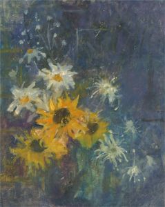 Barbara Doyle (b.1917) - Contemporary Oil, Sunflowers And Daisies