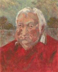 Barbara Doyle (b.1917) - Contemporary Oil, Big Red Man