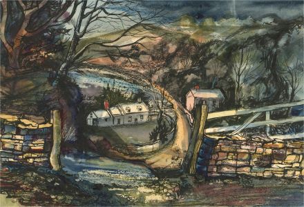 Ray J. Weston - 20th Century Watercolour, Dark Landscape