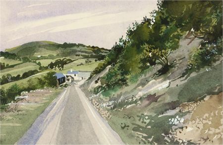 Contemporary Watercolour - Country Road
