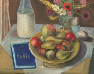 Marie Parmeter - 20th Century Oil, Still Life with Fruit