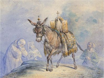 Little - Early 20th Century Watercolour, The Donkey