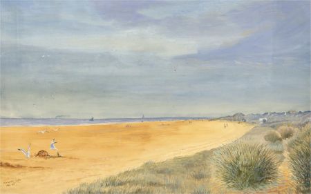 Percy S. Laws (1892-1972) - 1930 Watercolour, Sand and Sky