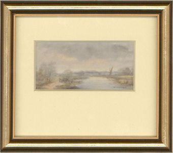 Margaret Carver RMS SWA - Contemporary Oil, Morning, Horsey Mere