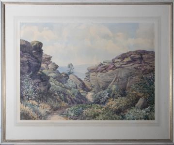 Florence R. Walker - 20th Century Watercolour, Brimham Rocks, Upper Nidderdale