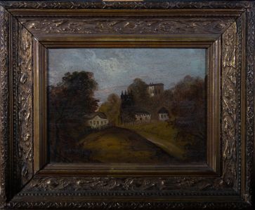 Barker - 1888 Oil, Old Widcombe Church