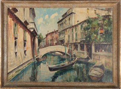 Julies - 20th Century Oil, Venetian Canal