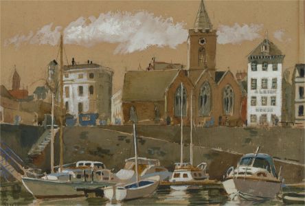 Hugh Knollys (1918-2006) - 20th Century Watercolour, St Peter Port, Guernsey