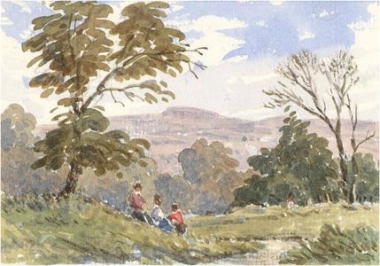 John Weston Gough (1929-2019) - Miniature 20th Century Watercolour, The View