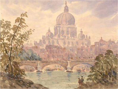 John Weston Gough (1929-2019) - 20th Century Watercolour, Cityscape