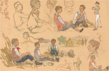 John Weston Gough (1929-2019) - Contemporary Watercolour, Figure Studies
