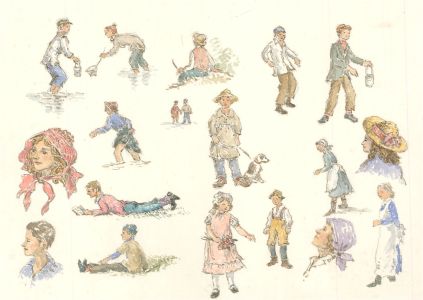 John Weston Gough (1929-2019) - Contemporary Watercolour, Figure Studies