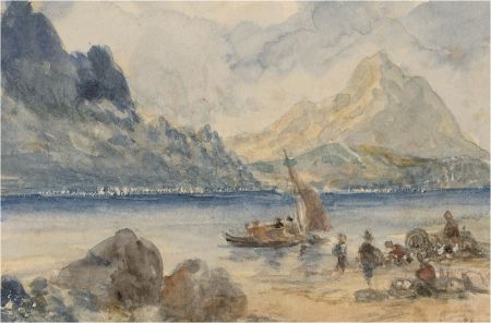 John Weston Gough (1929-2019) - 20th Century Watercolour, Lake Scene