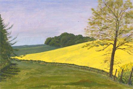 Sylvia Grottick - 20th Century Acrylic, Rural Landscape Scene