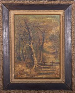 A. K. R. - 1897 Oil, Woodland Scene