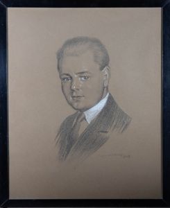 Alan Durman (1905-1963) - 1928 Pastel, Portrait