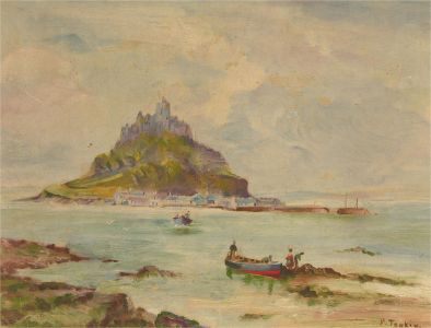P. Tonkin - Early 20th Century Oil, St Michael's Mount