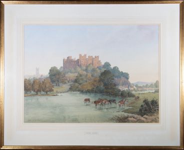 John Weston Gough (1929-2019) - Contemporary Watercolour, Ludlow Castle