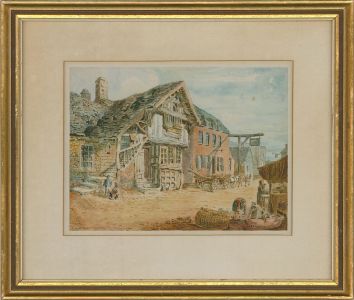 Late 19th Century Watercolour - Sunny Street Scene