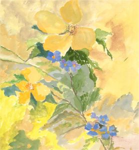 Sylvia Grottick - 20th Century Watercolour, Orange Flowers