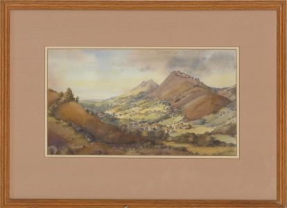 Edward Wigley - 20th Century Watercolour, The Hills at Church Stretton