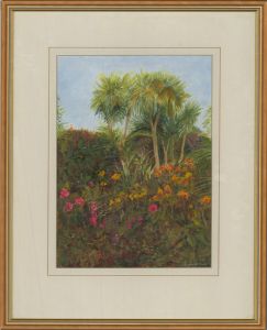Sylvia Grottick - 20th Century Acrylic, Botanical Gardens