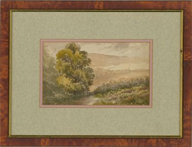 Mid 20th Century Watercolour - Leafy Footpath