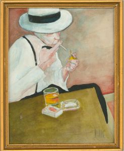 N. K. - Contemporary Watercolour, The Hustler
