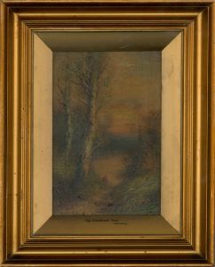 E. Mulready - 1910 Oil, The Woodland Pool