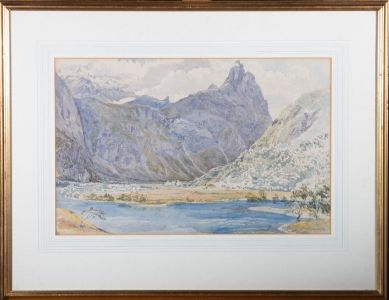 Sir John Walrond Bart. (1818-1889) - Watercolour, Romsdalshornet, Norway I