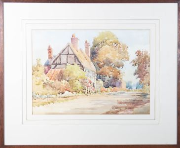 Leslie Woodward - 1943 Watercolour, A Summer's Day in Wilne Lane