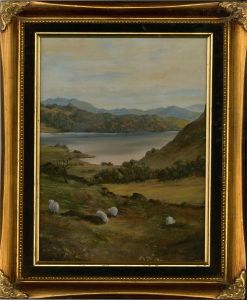 A. Williams - 20th Century Oil, Grazing Sheep