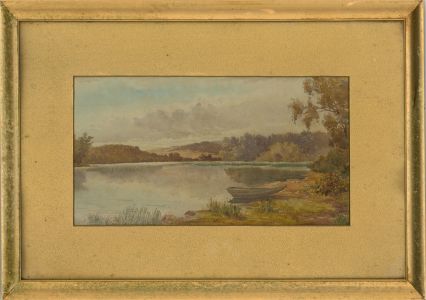 Early 20th Century Watercolour - Landscape Scene with Lake
