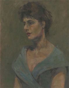 Alfred Richard Innott Barnes (1899-1965) - Mid 20th Century Oil, Head Study