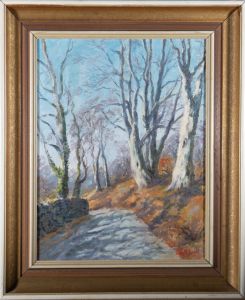 Ernest Knight (1915-1995) - 20th Century Oil, Buckland Beeches