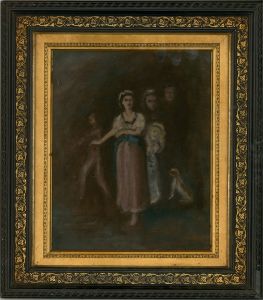 Mid 20th Century Oil - Ghostly Family
