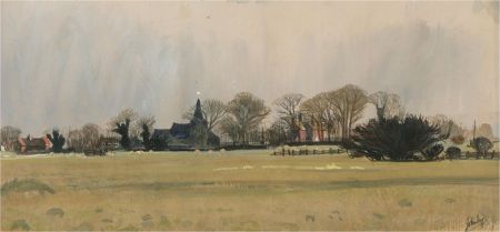 John Doyle MBE RWS (b.1928) - Early 20th Century Watercolour, Brenzett, Kent