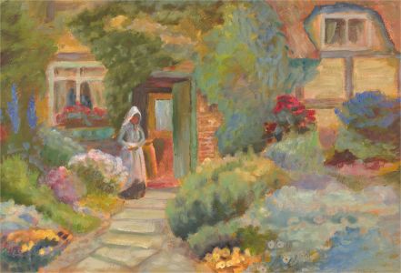 20th Century Oil - A Cottage in the Spring