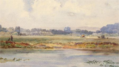 Early 20th Century Watercolour - River Landscape