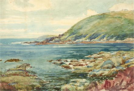 Templebread - Early 20th Century Watercolour, Beach Scene