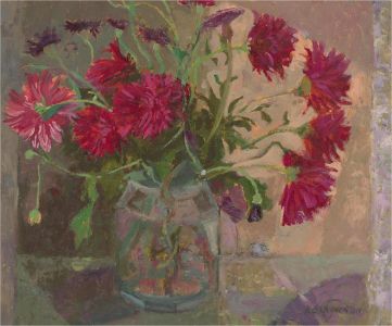 Keith Johnson (1931-2018) - Contemporary Oil, Summer Blooms
