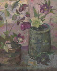 Keith Johnson (1931-2018) - Contemporary Oil, Lilac Still Life