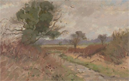 Keith Johnson (1931-2018) - Contemporary Oil, Autumn Walk