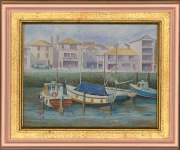 J.A. Pusey - 2003 Oil, Mevagissey Harbour